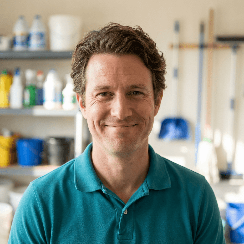 Mehmet Kaya unpacking Mr B ORGANIC subscription vegetables