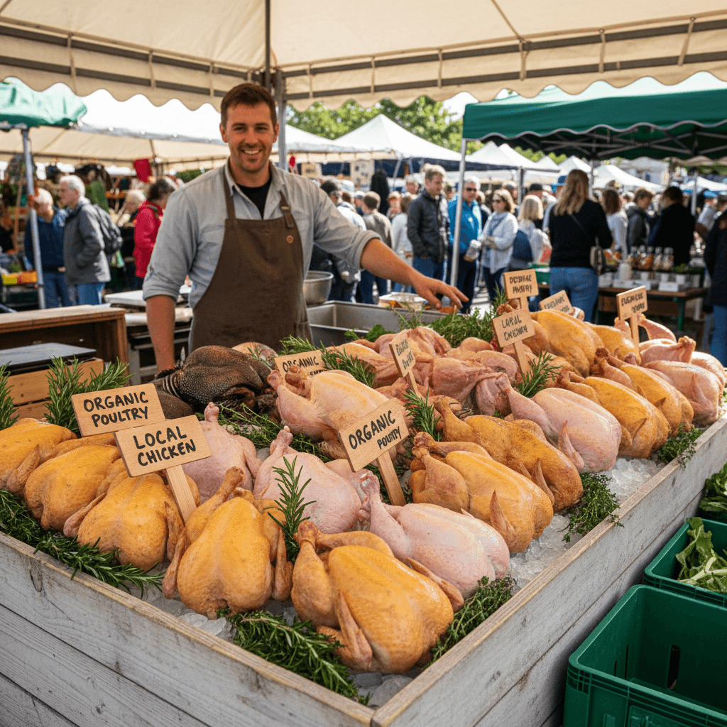 Fresh farm poultry products