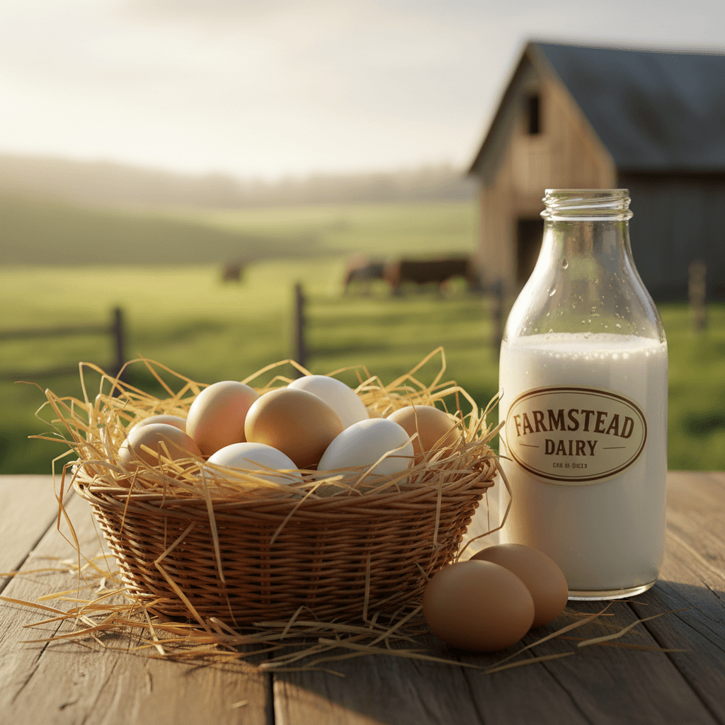 The benefits of organic milk and eggs