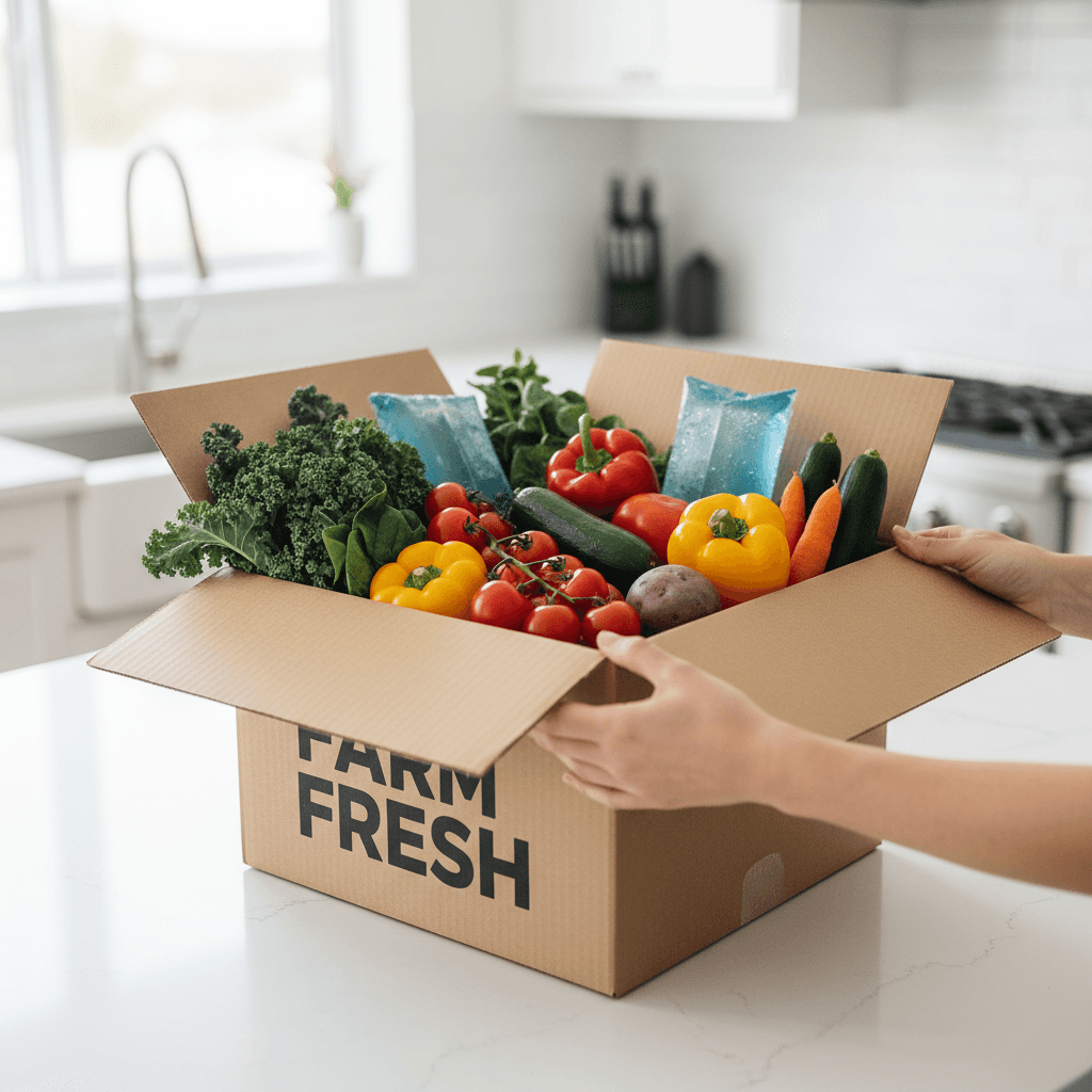 Monthly organic subscription box