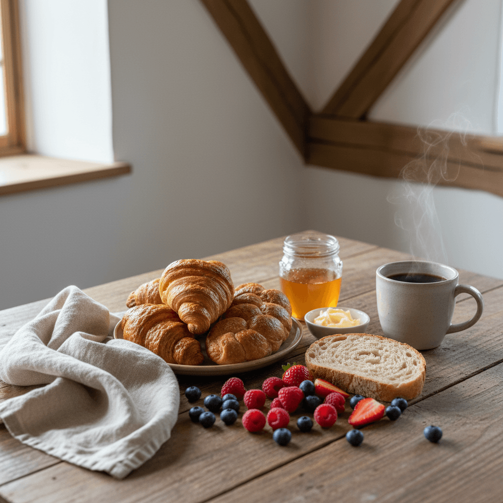 Fresh farm eggs and milk